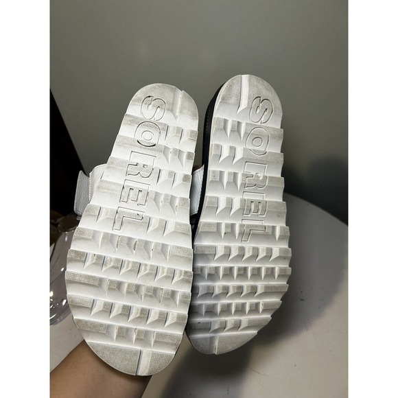 SOREL Womens Sz 9.5 Roaming Buckle White (Sea Salt 125) Sandals Slides - Picture 4 of 6